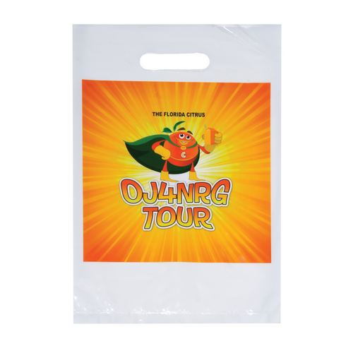 Custom Printed Full Color Digitally Printed Die Cut Plastic Bag (9"x13") - Digital - 12GB913-DP